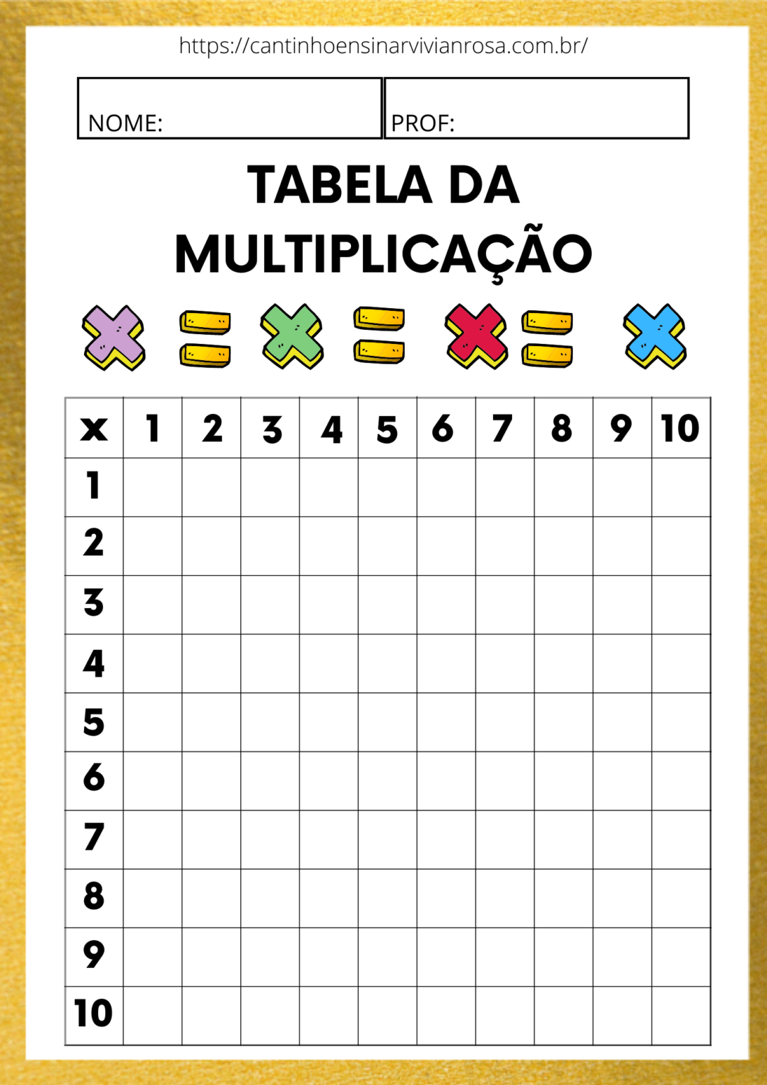 Atividades De Multiplica O Prontas Para Impress O Cantinho Ensinar