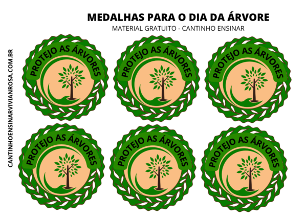 Coroas E Medalhas Do Dia Da Rvore Cantinho Ensinar