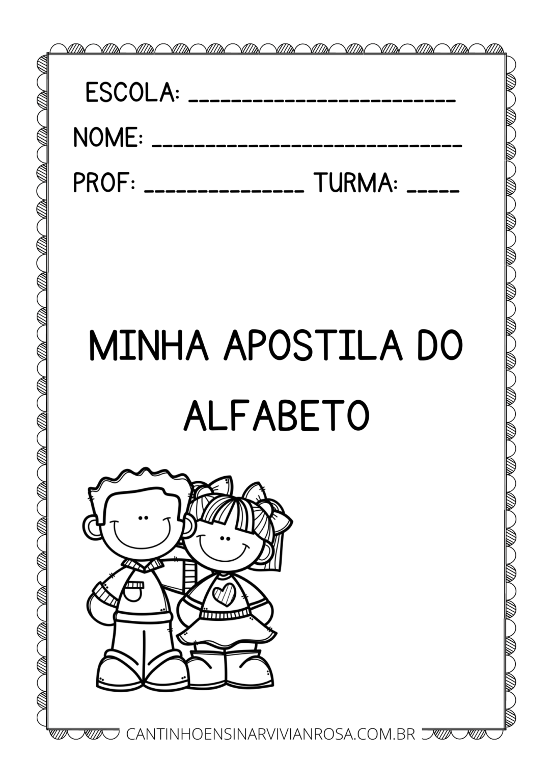 Apostila Do Alfabeto Cantinho Ensinar