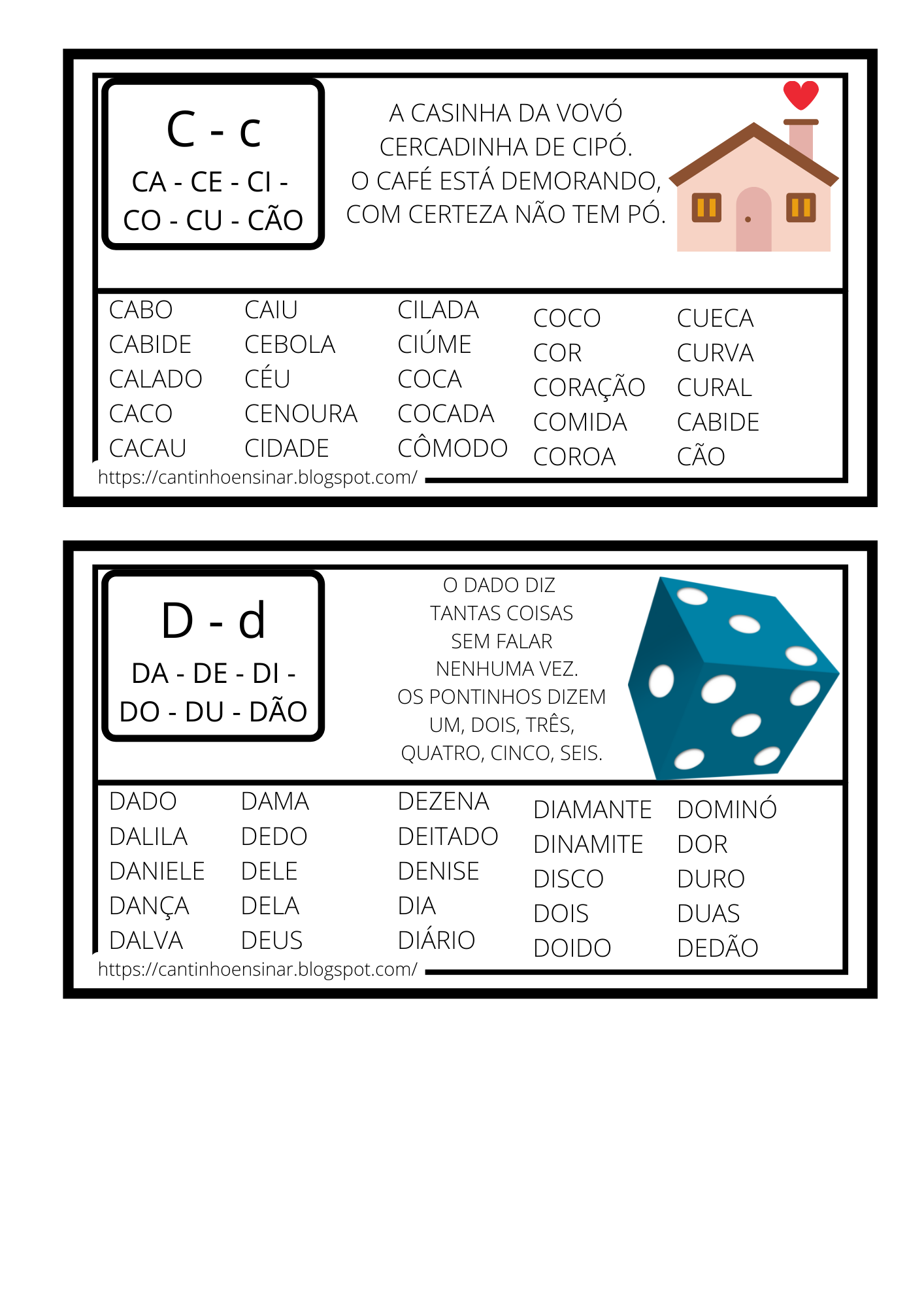 Fichas De Leitura Para Alfabetização Cantinho Ensinar Fichas De Leitura Para Alfabetização Cantinho Ensinar