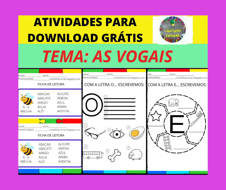 9 Atividades de Multiplicação prontas para Impressão. - Cantinho Ensinar