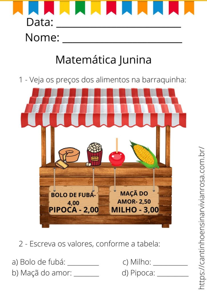 Atividades de Matemática - Atividades de Matemática gratuitas em