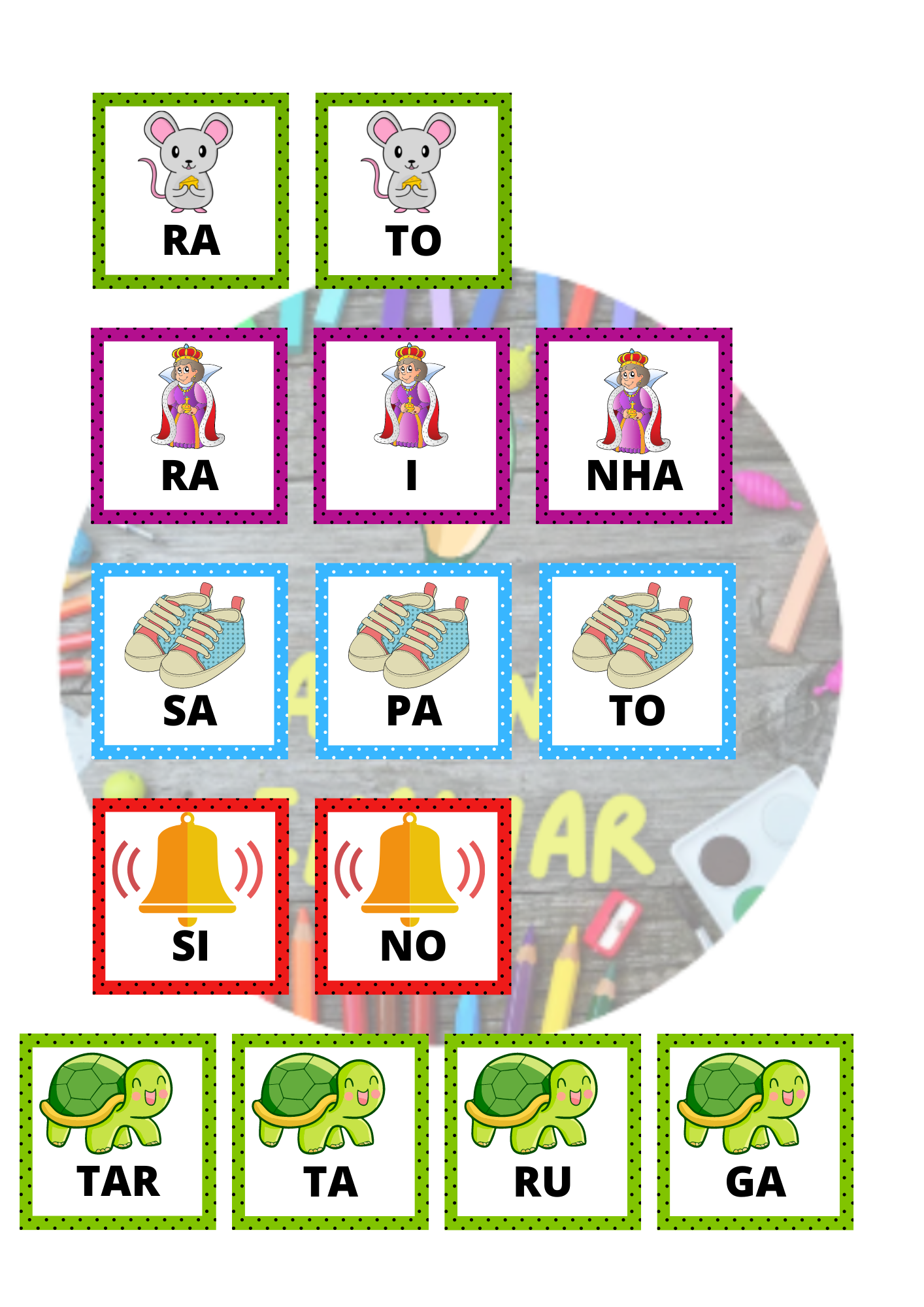 Cards Forma O De Palavras Consci Ncia Sil Bica Alfabetiza O Cantinho Ensinar