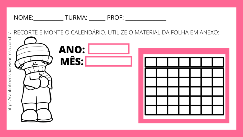 Atividade Calendário Data