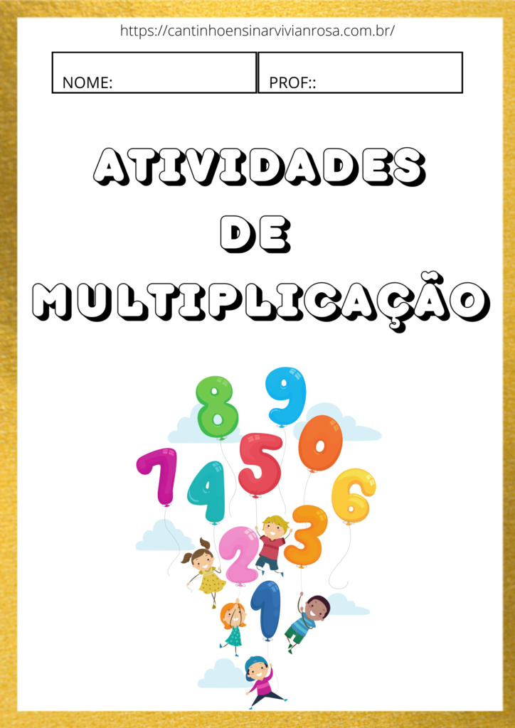 Tabuada Para Imprimir: Com Resultados. Contas de Multiplicação do 1 ao 9.  Material Didatico Para Professores, Pais e Alunos.