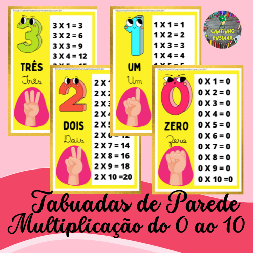 Tabuada de Multiplicacao para Imprimir