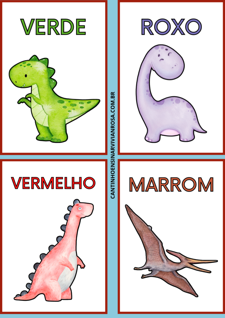 dinossauro para imprimir (5) - Educarolando - Aprender brincando