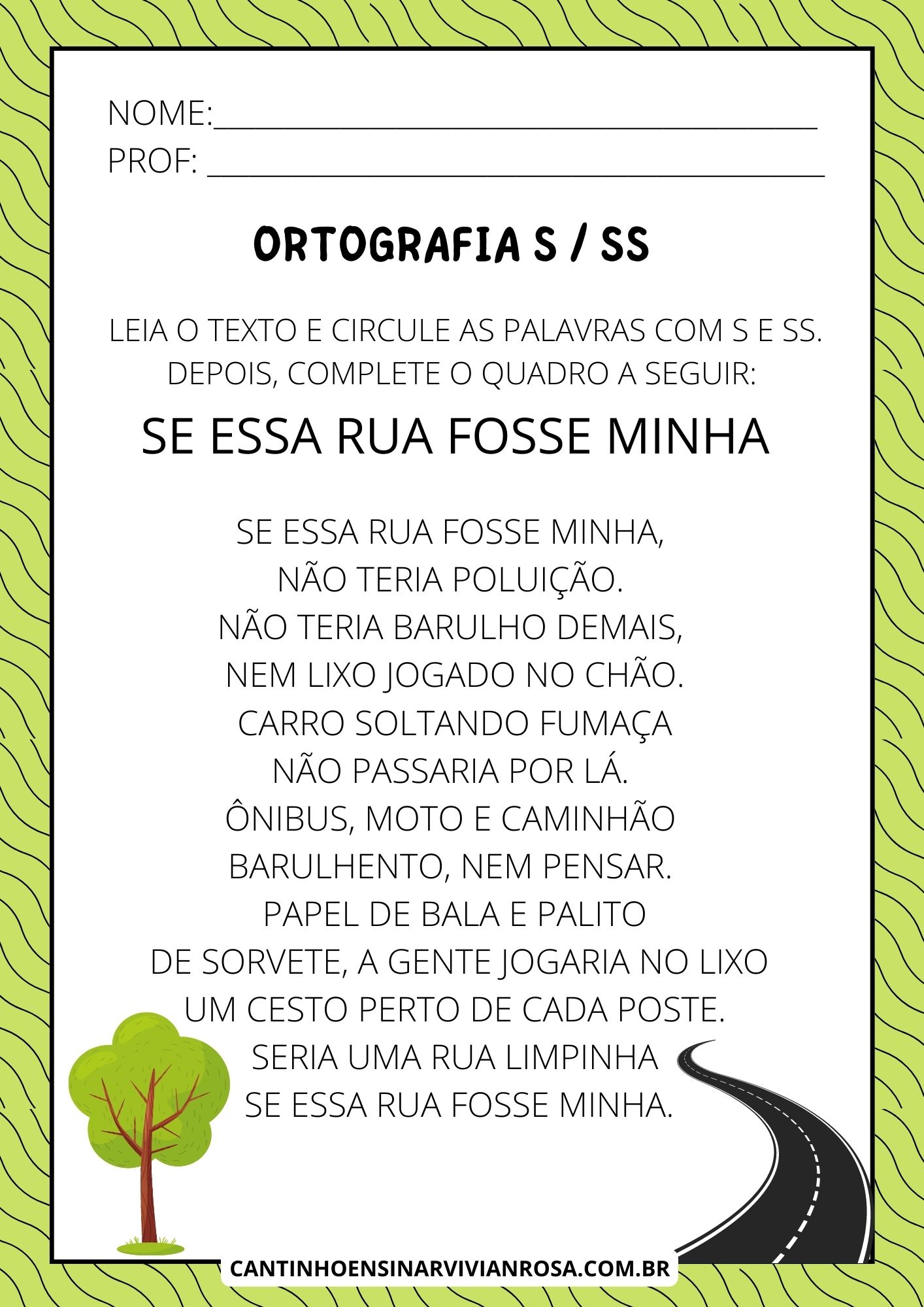 Atividades Ortográficas S E Ss Para Alfabetização Cantinho Ensinar 3000