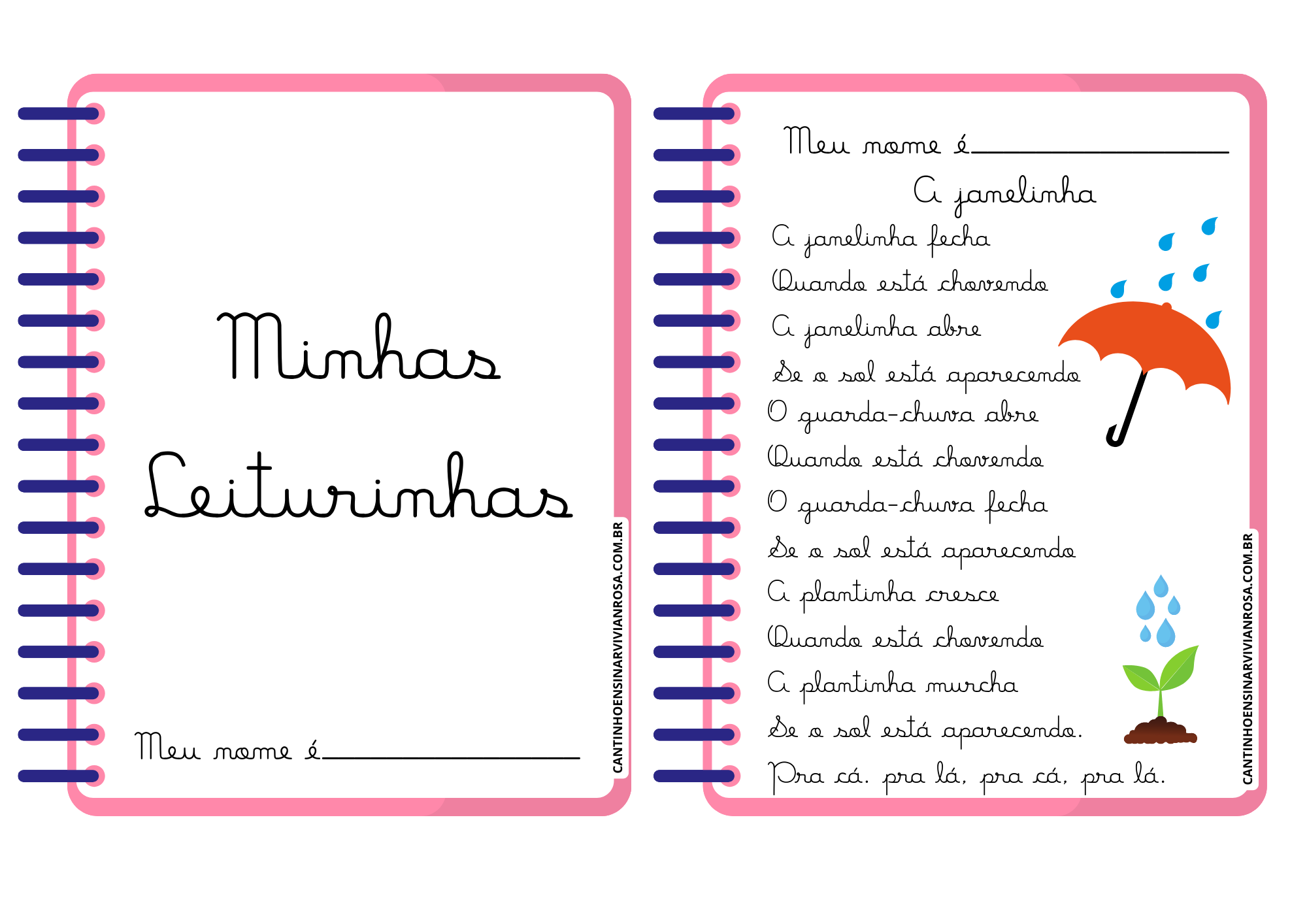 Textinhos Para Leitura Alfabetização - Cantinho Ensinar