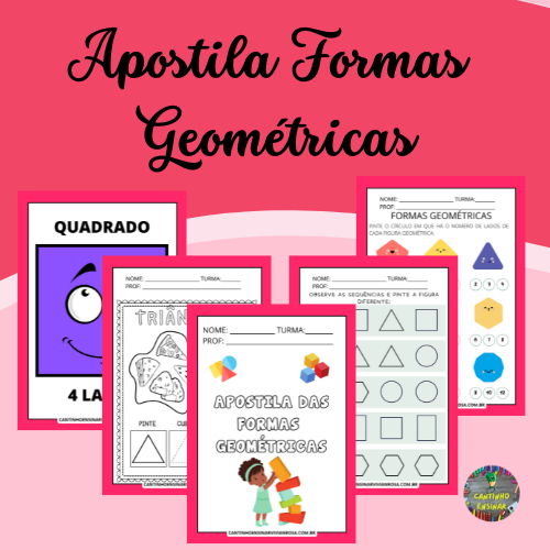 Atividades com formas geométricas em inglês Confira:  Atividades com  formas geometricas, Atividades com formas, Atividades