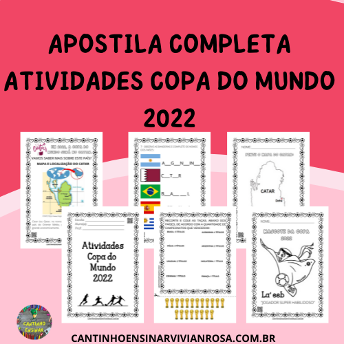 Apostila Copa do Mundo 2022 - Cantinho Ensinar