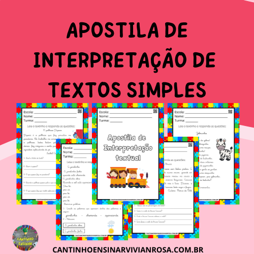 APOSTILA DE ATIVIDADES DE MATEMÁTICA PARA O 3 ANO - Atividades para a  Educação Infantil - Cantinho do Saber