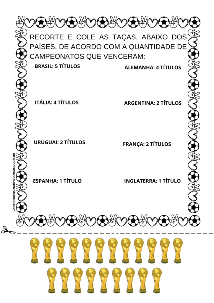 Apostila Copa do Mundo 2022 - Cantinho Ensinar