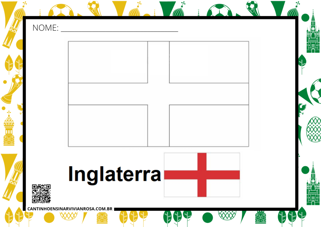 Pacote de bandeiras para colorir - Copa do Mundo Catar 2022