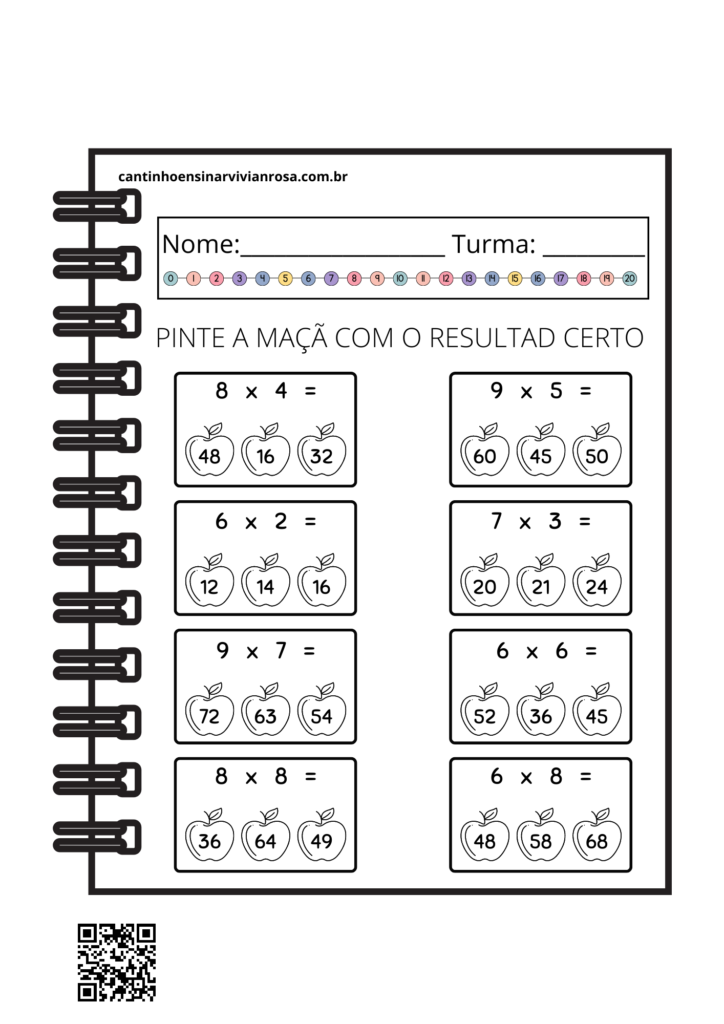 Só Continhas: 4 Operações  Matemática, Loteria, Lista de palavras