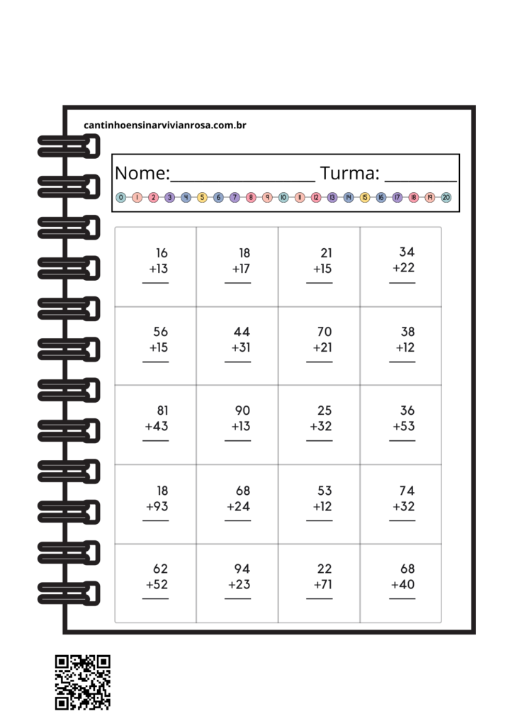 Atividade Escolar de Matemática: Contas com as Quatro Operações Para  Imprimir.