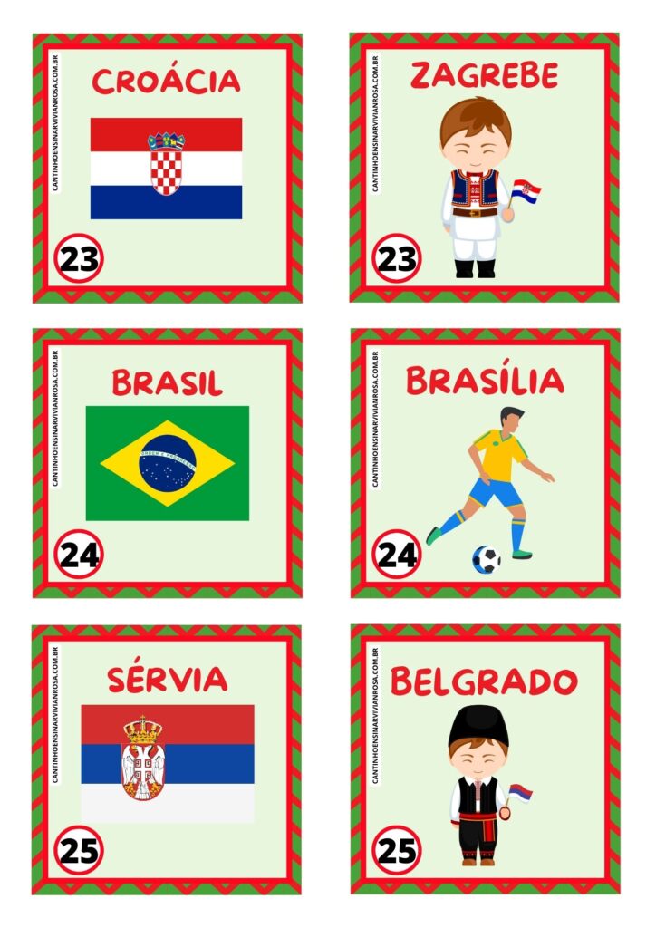 Jogo dos países e capitais - Educador Brasil Escola