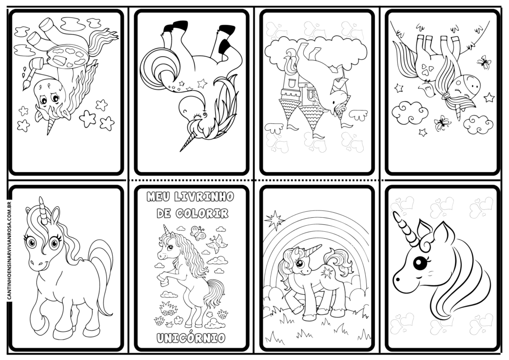 desenho para colorir unicornio - Atividades para a Educação Infantil -  Cantinho do Saber