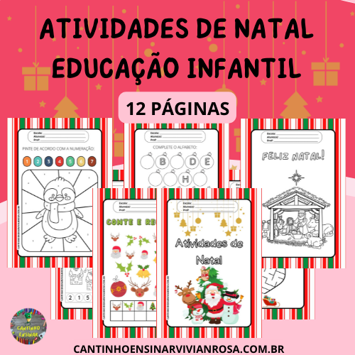 ATIVIDADES DE NATAL PARA EDUCAÇÃO INFANTIL - Cantinho Ensinar