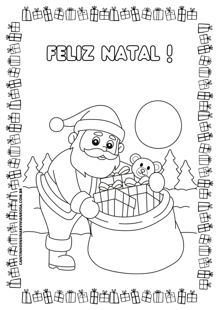 APOSTILA DE DESENHOS NATALINOS PARA COLORIR - Cantinho Ensinar