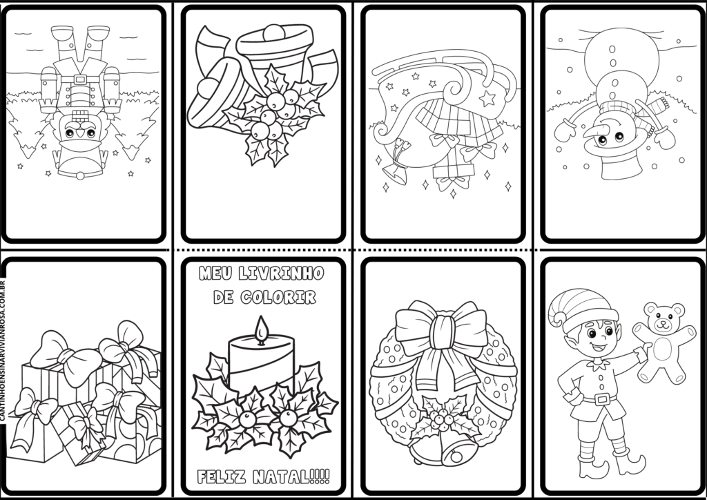 APOSTILA DE DESENHOS NATALINOS PARA COLORIR - Cantinho Ensinar