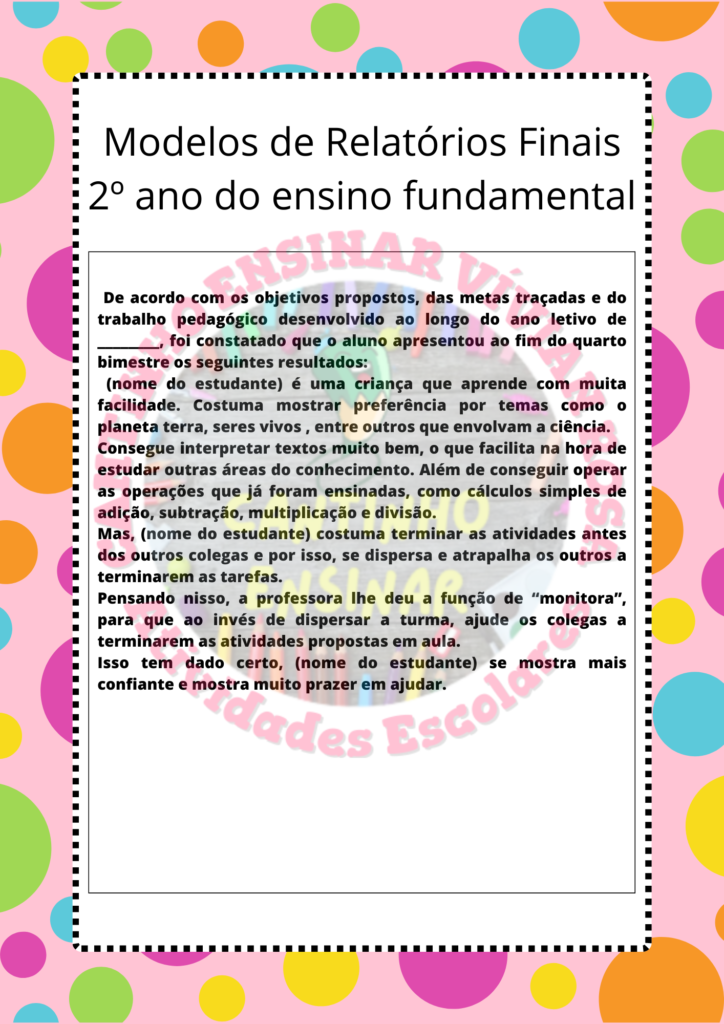 Topo Imagem Modelo De Relatorio De Turma Br Thptnganamst Edu Vn