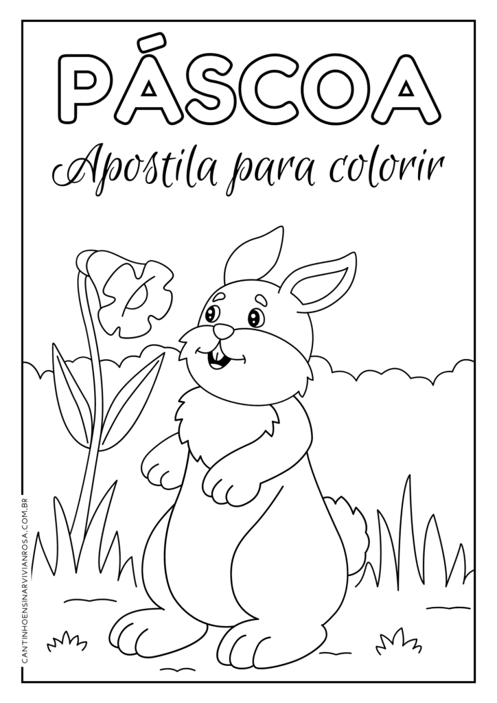 DESENHO PARA COLORIR DA PÁSCOA - Atividades para a Educação Infantil -  Cantinho do Saber